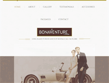 Tablet Screenshot of bonaventuretuxedo.com